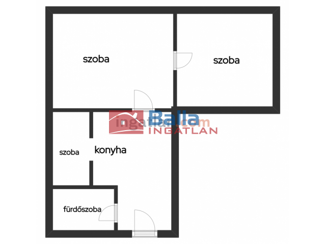 Eladó 54 m²-estársasházi lakás Komló, Kiss József utca: 13'500'000 Ft