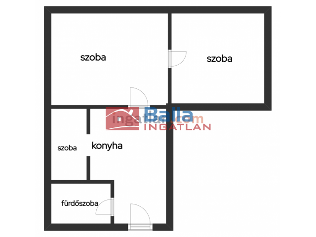 Eladó 54 m²-estársasházi lakás Komló, Kiss József utca: 13'500'000 Ft