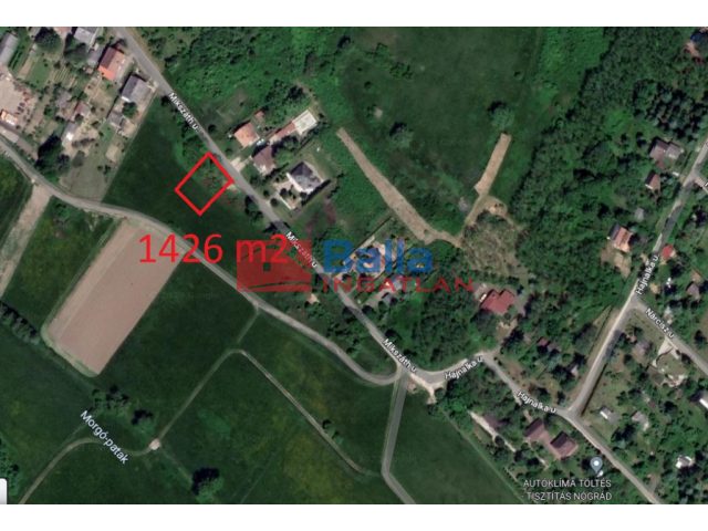 Nógrád, Mikszáth utca, 1426 m²-es, telek