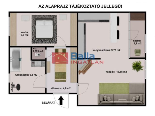 Eladó 52 m²-estársasházi lakás Vác, Kőhid utca: 65'900'000 Ft