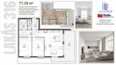 Eladó 68 m²-es társasházi lakás VIII. Kerület (Századosnegyed), Százados út: 128'710'000 Ft