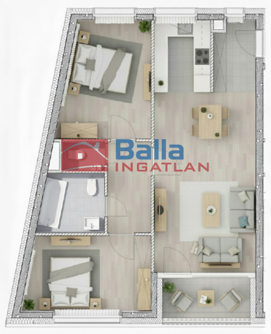 Eladó 67 m²-es VIII. Kerület (Századosnegyed), Százados út: 120'080'000 Ft