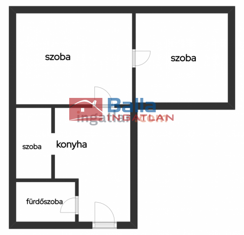 Eladó 54 m²-es Komló, Kiss József utca: 13'500'000 Ft