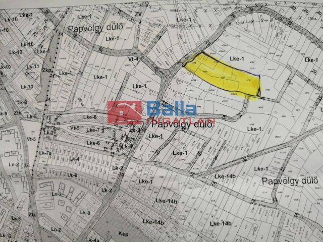 Eladó 16215 m²-es Vác, Papvölgy utca: 100'000'000 Ft