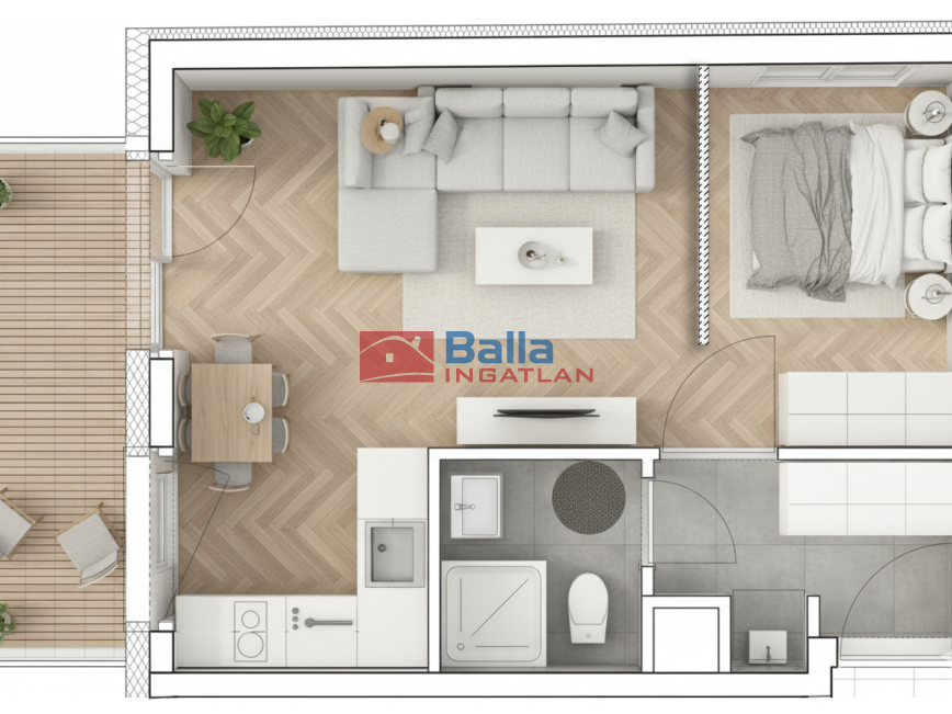 Eladó 36 m²-estársasházi lakás VIII. Kerület (Századosnegyed) , Százados út: 68'010'000 Ft