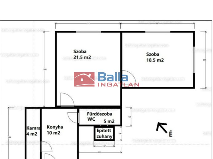 Kiadó 59 m²-esházrész X. Kerület (Óhegy) , Cserkesz utca: 200'000 Ft