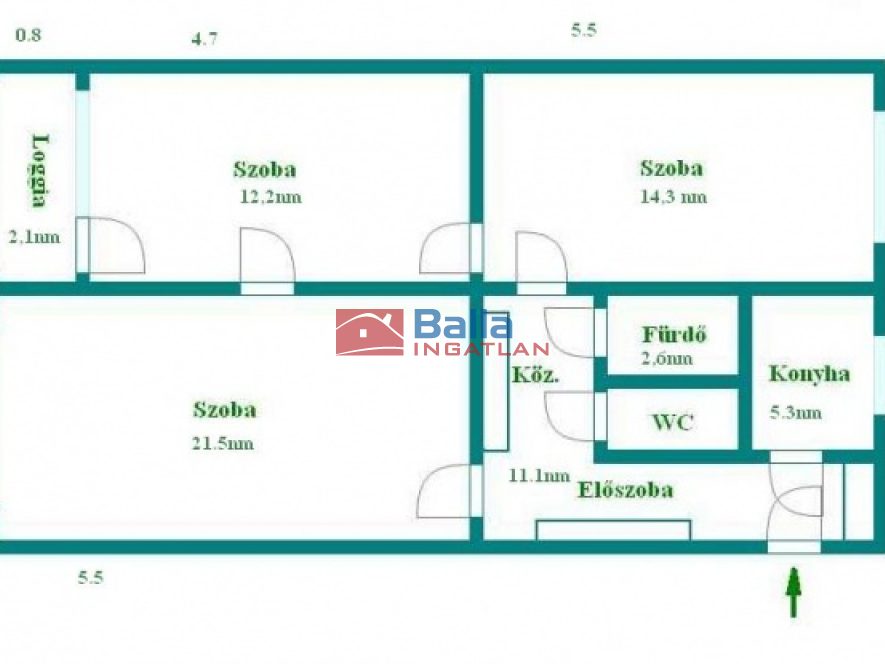 Kiadó 68 m²-estársasházi lakás X. Kerület (Örs Vezér tér) , Gyakorló utca: 260'000 Ft