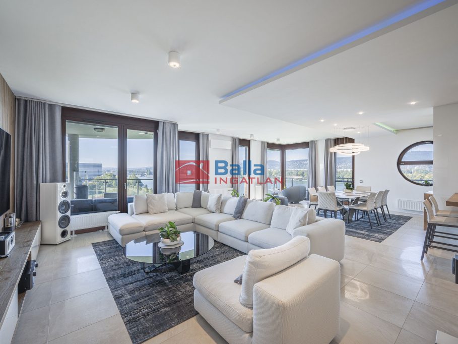 Kiadó 220 m²-estársasházi lakás XIII. Kerület (Vizafogó – Marinapart) , Marinapart: 8'800 EUR