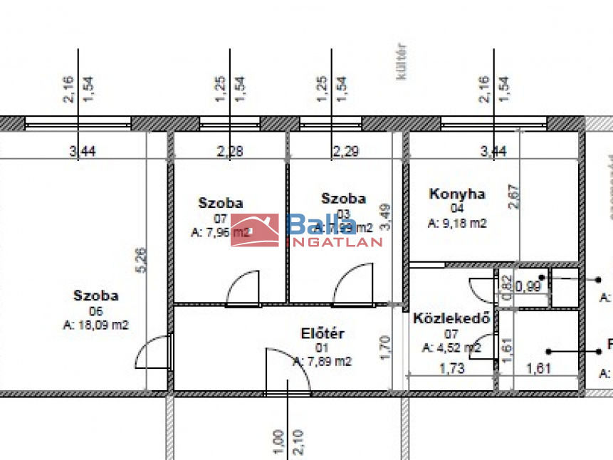 Eladó 59 m²-estársasházi lakás XIX. Kerület (Lakótelep) , Rákóczi  utcában: 59'000'000 Ft