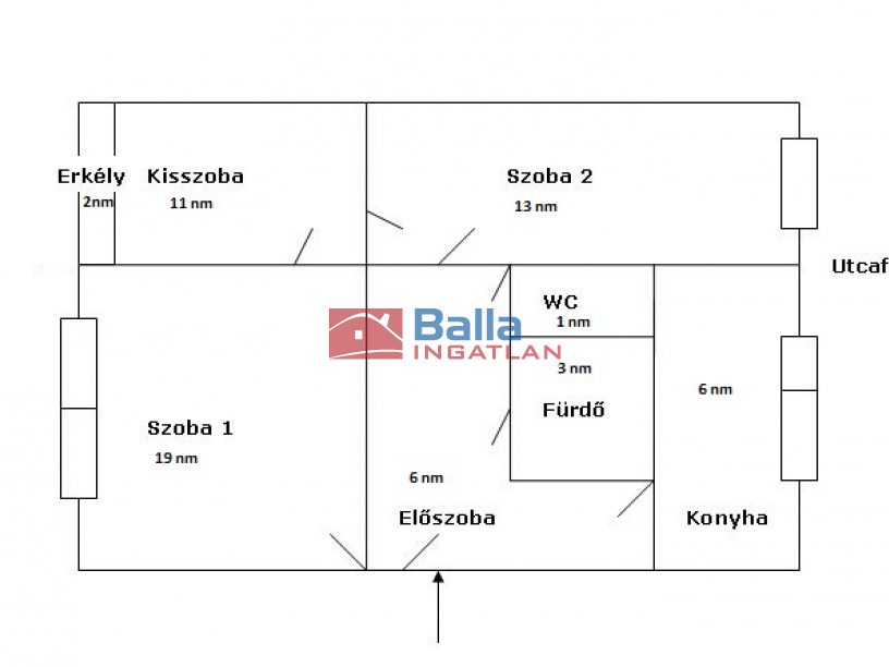 Eladó 69 m²-estársasházi lakás XV. Kerület (Újpalota) , Erdőkerülő utca: 76'900'000 Ft