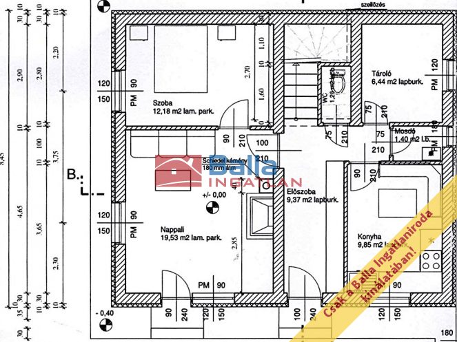 Eladó 103 m²-escsaládi ház Érd (Parkváros) , Aradi és Kassai utca között utca: 60'000'000 Ft