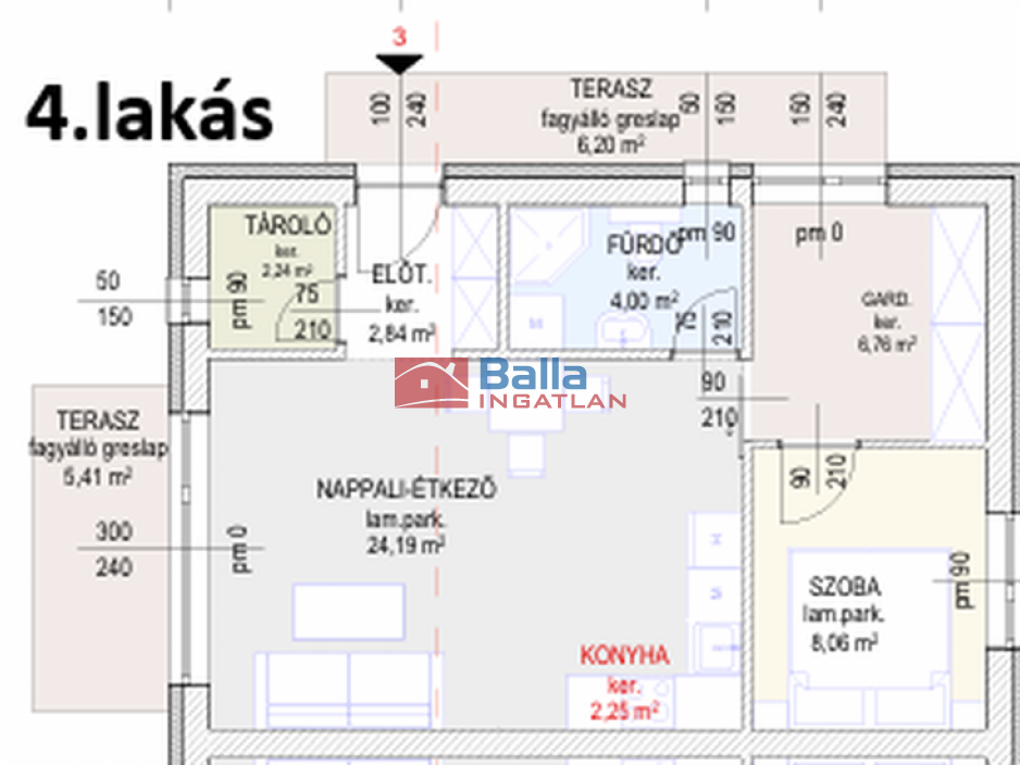 Eladó 50 m²-estársasházi lakás Halászi, Géza fejedelem utca: 53'600'000 Ft