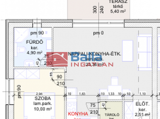 Eladó 45 m²-estársasházi lakás Hatvan, Géza fejedelem utca: 47'770'000 Ft
