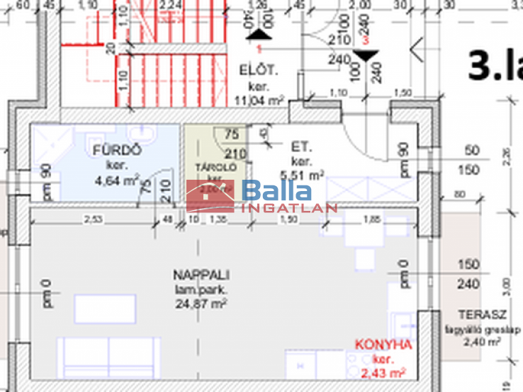 Eladó 40 m²-estársasházi lakás Hatvan, Géza fejedelem utca: 42'000'000 Ft