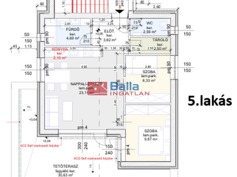 Eladó 57 m²-estársasházi lakás Hatvan, Géza fejedelem utca: 62'500'000 Ft