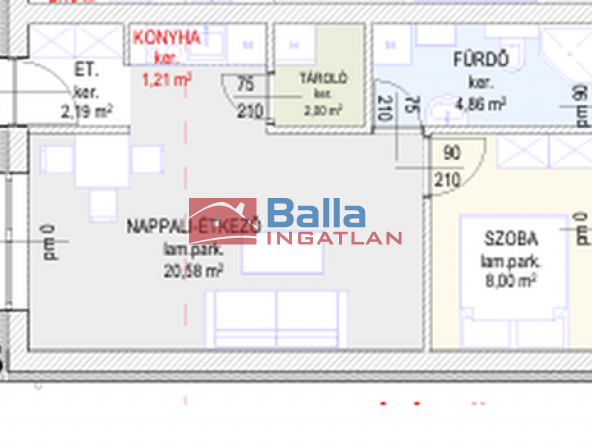 Eladó 39 m²-estársasházi lakás Hatvan, Géza fejedelem utca: 42'600'000 Ft
