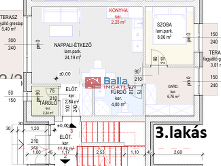 Eladó 50 m²-estársasházi lakás Hatvan, Géza fejedelem utca: 53'600'000 Ft
