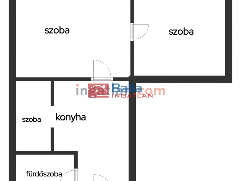 Eladó 54 m²-estársasházi lakás Komló, Kiss József utca: 13'500'000 Ft