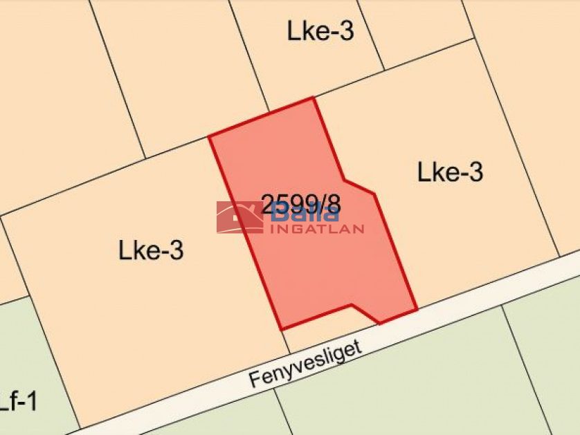 Eladó 1563 m²-estelek Szada, Fenyvesliget út: 70'340'000 Ft