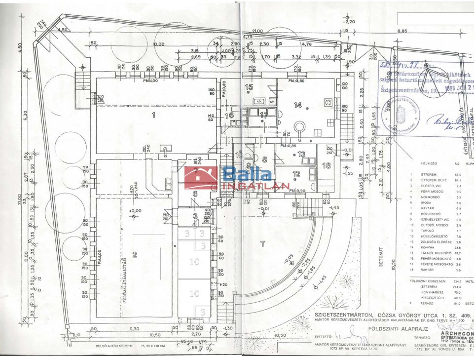 Eladó 820 m²-escsaládi ház Szigetszentmárton, Dózsa GyörgyFő út közeli utca: 120'000'000 Ft