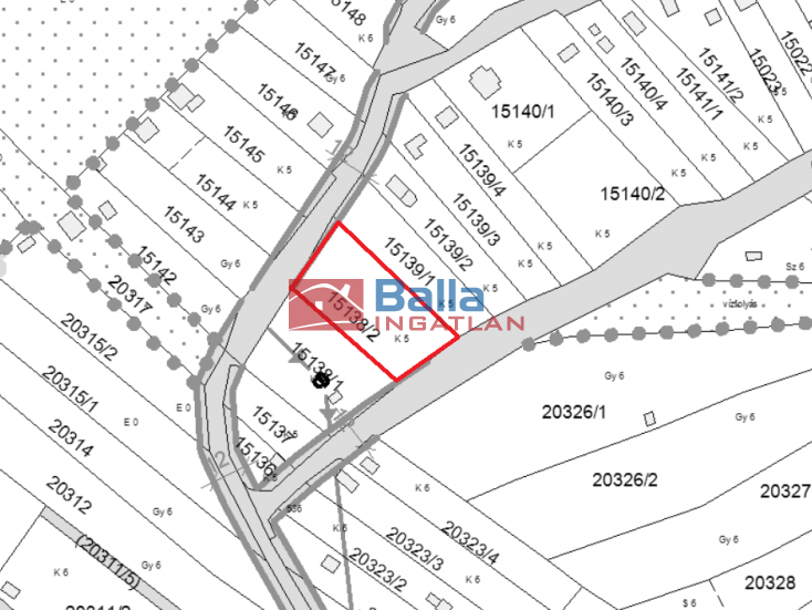 Eladó 1412 m²-estelek Vác, Felső nyulas utca: 18'900'000 Ft