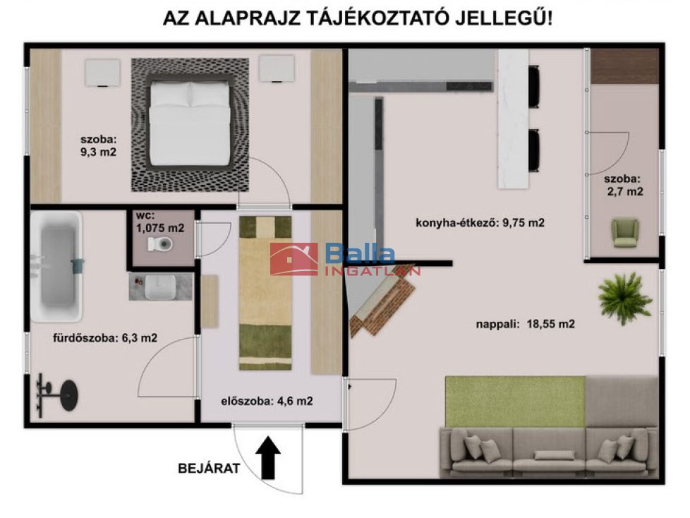 Eladó 52 m²-estársasházi lakás Vác, Kőhid utca: 65'900'000 Ft