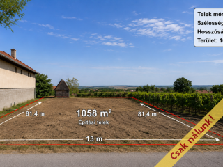 Eladó 1058 m²-estelek Balatonfőkajár, Lakóövezeti építési telek kész tervekkel eladó!: 28'900'000 Ft