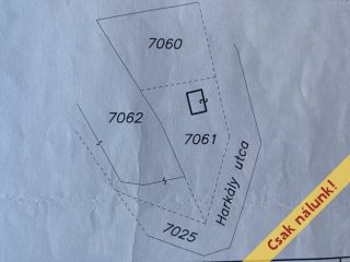 Eladó 700 m²-estelek Budaörs, Harkály utca: 89'500'000 Ft