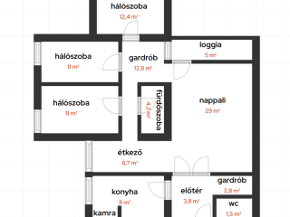 Eladó 107 m²-estársasházi lakás II. kerület (Hűvösvölgy) , Hűvösvölgyi út: 179'900'000 Ft