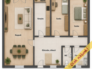 Eladó 57 m²-estársasházi lakás III. Kerület (Békásmegyeri ltp Hegy felől) , Jendrassik György utca: 64'000'000 Ft