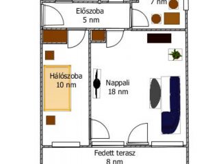 Eladó 46 m²-estársasházi lakás III. Kerület (Mátyáshegy) , Folyóka utca: 85'000'000 Ft