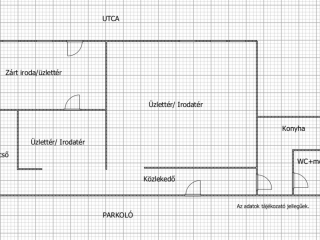 Eladó 140 m²-esüzlethelyiség utcai bejárattal III. Kerület (Óbuda-központ) , Meggyfa utca: 109'000'000 Ft