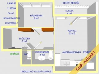 Eladó 50 m²-estársasházi lakás III. Kerület (Testvérhegy) , BÓBITA utca: 69'900'000 Ft