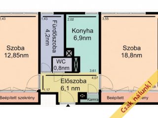 Eladó 49 m²-estársasházi lakás IV. Kerület (Izzó lakótelep) , Izzó lakótelep: 57'900'000 Ft