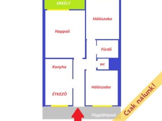 Eladó 61 m²-estársasházi lakás IV. Kerület (Izzó lakótelep) , Izzó lakótelep: 69'900'000 Ft