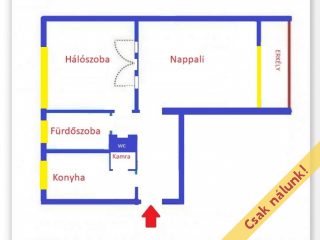 Eladó 55 m²-estársasházi lakás IV. Kerület (Izzó lakótelep) , Izzó lakótelepen AZONNAL költözhető lakás: 59'900'000 Ft