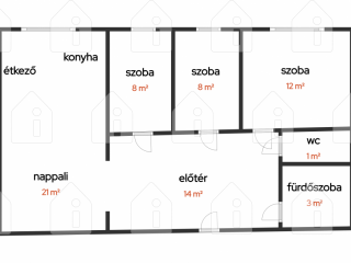 Eladó 67 m²-estársasházi lakás IV. Kerület (Káposztásmegyer I.) , Nádasdy Kálmán utca: 77'000'000 Ft