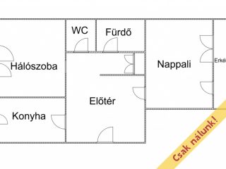 Eladó 54 m²-estársasházi lakás IV. Kerület (Káposztásmegyer II.) , Megyeri út 204 utca: 75'000'000 Ft