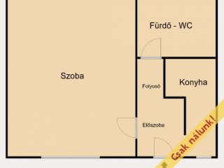 Eladó 28 m²-estársasházi lakás IV. Kerület (Újpest) , Berda József utca: 36'000'000 Ft