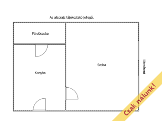 Eladó 27 m²-estársasházi lakás IV. Kerület (Újpest) , Kisfaludy utca: 29'900'000 Ft