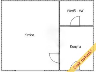 Eladó 33 m²-estársasházi lakás IV. Kerület (Újpest) , Liszt Ferenc utca: 29'990'000 Ft