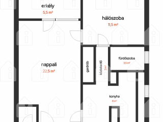 Eladó 54 m²-estársasházi lakás IV. Kerület (Újpest) , Lőwy Izsák utca: 76'400'000 Ft