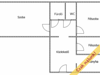 Eladó 53 m²-estársasházi lakás IV. Kerület (Újpest) , Munkásotthon utca: 69'000'000 Ft