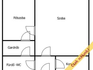 Eladó 46 m²-estársasházi lakás IV. Kerület (Újpest) , Pozsonyi utca: 52'000'000 Ft