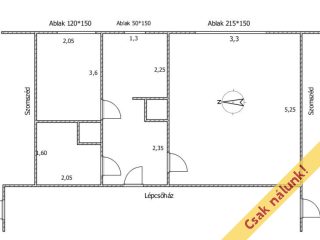 Eladó 36 m²-estársasházi lakás IV. Kerület (Újpest) , Rózsa utca: 49'000'000 Ft