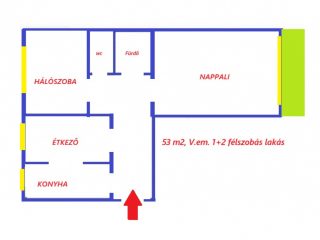 Eladó 53 m²-estársasházi lakás IV. Kerület (Újpest) , Semsey parknál  panorámás lakás eladó!: 72'900'000 Ft