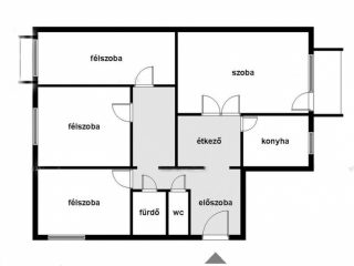 Eladó 74 m²-estársasházi lakás IV. Kerület (Újpest) , Szigeti József utca: 79'900'000 Ft