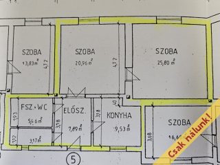 Eladó 73 m²-esházrész IV. Kerület (Újpest-kertváros) , Lőrinc utca: 78'000'000 Ft