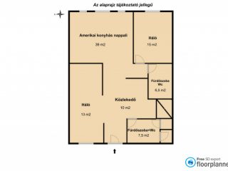 Eladó 91 m²-estársasházi lakás IX. Kerület (Belső Ferencváros) , József körút-Petőfi híd közelében: 179'900'000 Ft