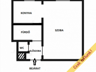 Eladó 26 m²-estársasházi lakás IX. Kerület (József Attila ltp.) , Aranyvirág sétány: 43'500'000 Ft